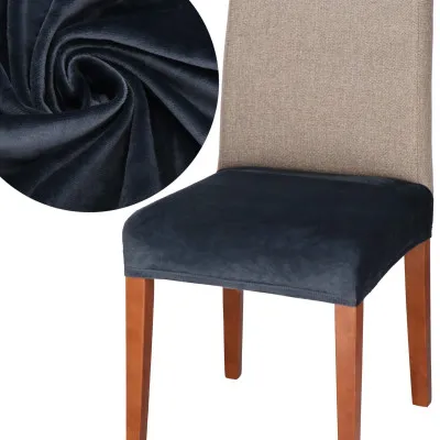 Poťah na sedák stoličky SPRINGOS HA5268 tmavo šedý