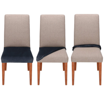 Poťah na sedák stoličky SPRINGOS HA5268 tmavo šedý