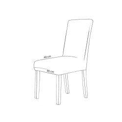 Poťah na sedák stoličky SPRINGOS HA5268 tmavo šedý