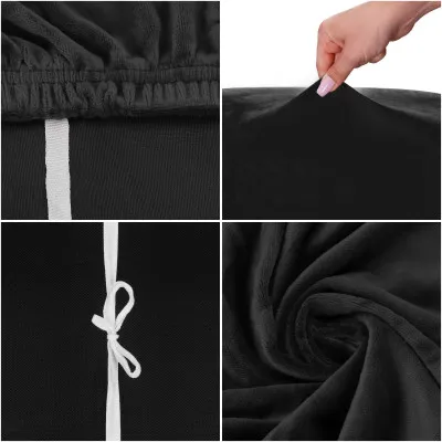 Poťah na sedák stoličky SPRINGOS HA5266 čierny