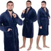 Pánsky župan M/L SPRINGOS HARMONY modrý