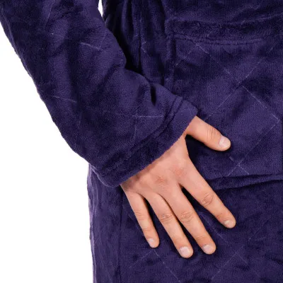 Pánsky župan L/XL SPRINGOS PRESTIGE tmavo modrý