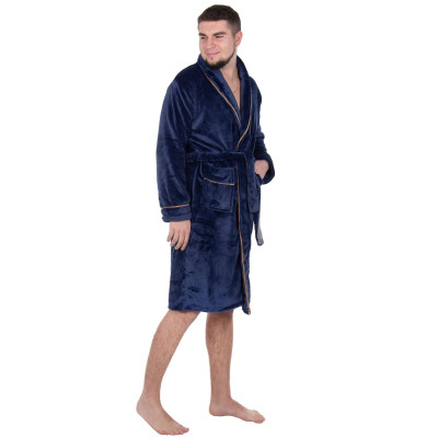 Pánsky župan L/XL SPRINGOS ROYAL modrý