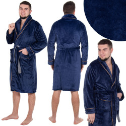 Pánsky župan L/XL SPRINGOS ROYAL modrý