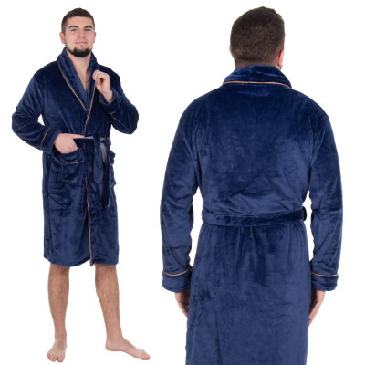 Pánsky župan L/XL SPRINGOS ROYAL modrý