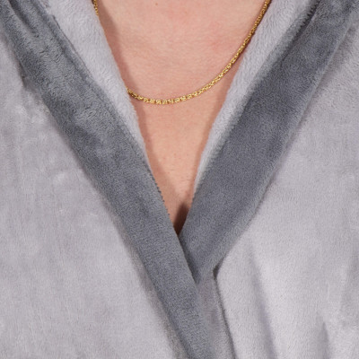 Pánsky župan M/L SPRINGOS VEĽVET šedý