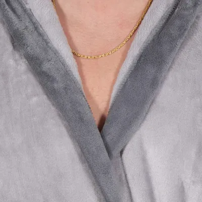 Pánsky župan M/L SPRINGOS VEĽVET šedý