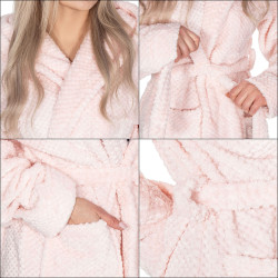 Dámsky župan S/M SPRINGOS AURA ružový