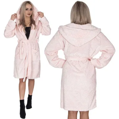 Dámsky župan S/M SPRINGOS AURA ružový