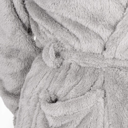 Dámsky župan S/M SPRINGOS LUNA svetlo šedý