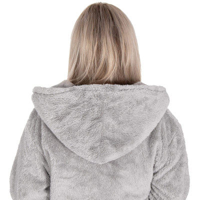 Dámsky župan L/XL SPRINGOS LUNA svetlo šedý