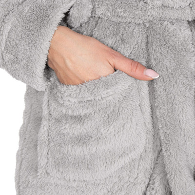 Dámsky župan L/XL SPRINGOS LUNA svetlo šedý