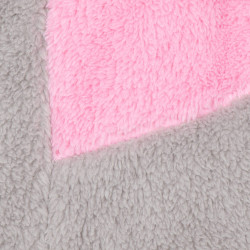 Dámsky župan s ušami L/XL SPRINGOS MOUSE šedo-ružový