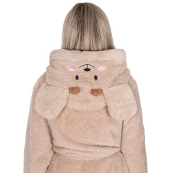 Dámsky župan s ušami L/XL SPRINGOS HAMSTER béžový