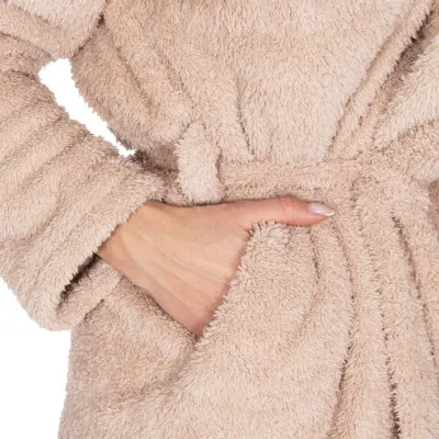 Dámsky župan s ušami L/XL SPRINGOS HAMSTER béžový