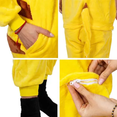 Pyžamo Pikachu veľ. S SPRINGOS KIGURUMI žltej
