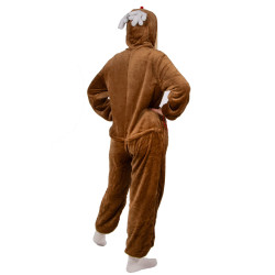 Pyžamo Sob vel. S SPRINGOS KIGURUMI hnědé