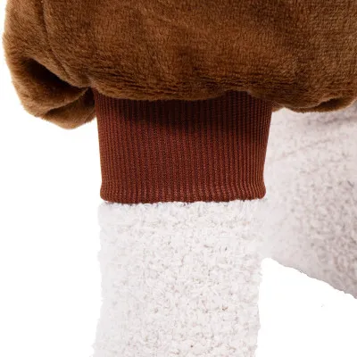 Pyžamo Sob vel. M SPRINGOS KIGURUMI hnědé