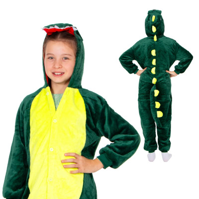 Pyžamo Krokodíl veľ. 130-140 cm SPRINGOS KIGURUMI zeleno-žlté