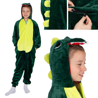 Pyžamo Krokodíl veľ. 130-140 cm SPRINGOS KIGURUMI zeleno-žlté
