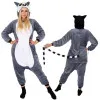 Pyžamo Lemur veľ. M SPRINGOS KIGURUMI šedo-biele