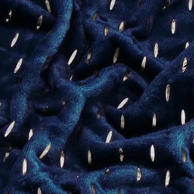 Plyšová deka 150x200 cm SPRINGOS EMBER tmavo modrá