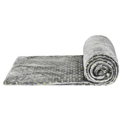Plyšová deka 200x220 cm SPRINGOS EMBER sivá