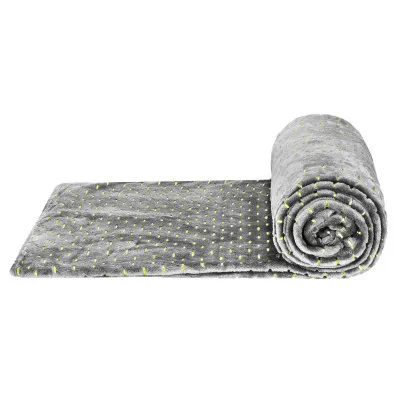 Plyšová deka 200x220 cm SPRINGOS EMBER sivá