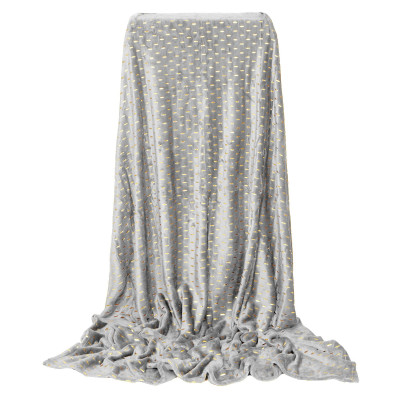 Plyšová deka 200x220 cm SPRINGOS EMBER sivá