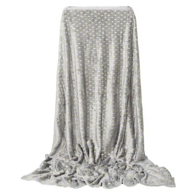 Plyšová deka 200x220 cm SPRINGOS EMBER sivá