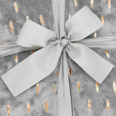 Plyšová deka 200x220 cm SPRINGOS EMBER sivá