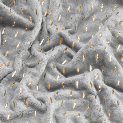 Plyšová deka 200x220 cm SPRINGOS EMBER sivá