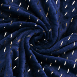 Plyšová deka 200x220 cm SPRINGOS EMBER tmavo modrá