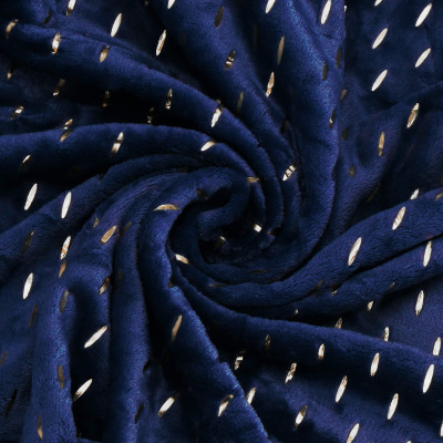 Plyšová deka 200x220 cm SPRINGOS EMBER tmavo modrá