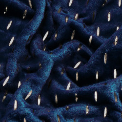 Plyšová deka 200x220 cm SPRINGOS EMBER tmavo modrá