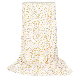 Plyšová deka 150x200 cm SPRINGOS FLORAL biela