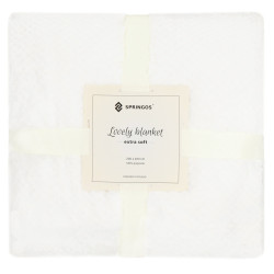 Deka so vzorom 200x220 cm SPRINGOS VESPA biela