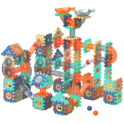 Detská stavebnica guličková dráha SPRINGOS PIPELINE farebná