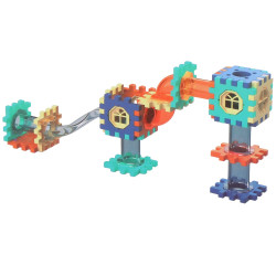 Detská stavebnica guličková dráha SPRINGOS PIPELINE farebná