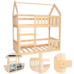 Detská dvojposchodová posteľ so zábranou SPRINGOS MAXÍK