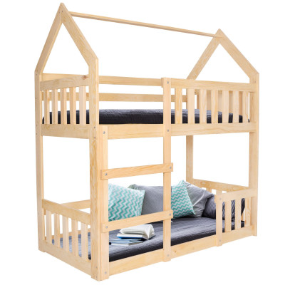 Detská dvojposchodová posteľ so zábranou SPRINGOS MAXÍK