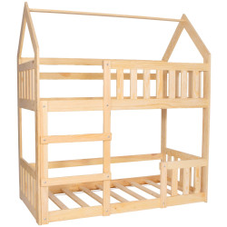 Detská dvojposchodová posteľ so zábranou SPRINGOS MAXÍK