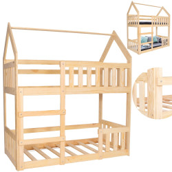 Detská dvojposchodová posteľ so zábranou SPRINGOS MAXÍK