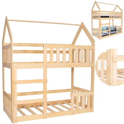 Detská dvojposchodová posteľ so zábranou SPRINGOS MAXÍK