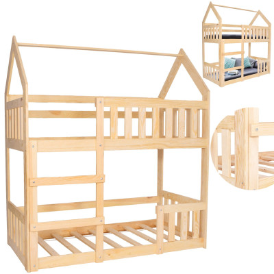 Detská dvojposchodová posteľ so zábranou SPRINGOS MAXÍK
