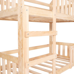 Detská dvojposchodová posteľ so zábranou SPRINGOS MAXÍK