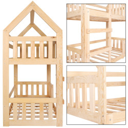 Detská dvojposchodová posteľ so zábranou SPRINGOS MAXÍK