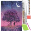 Diamantové maľovanie 40x30 cm SPRINGOS ART Nočný strom