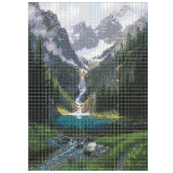 Diamantové maľovanie 40x30 cm SPRINGOS ART Horská krajina