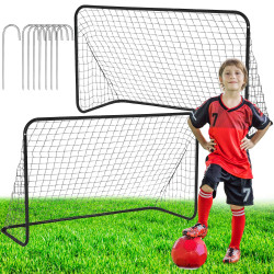Bránka na futbal 183x122x61 cm SPRINGOS SG0015 čierna sada 2 ks